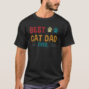Retro Beste Kat Vader Ooit Kat Vintage Kat Vader T-shirt