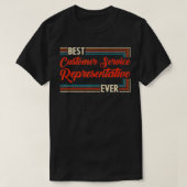 Retro Beste Klantenservice Vertegenwoordiger T-shirt (Design voorkant)