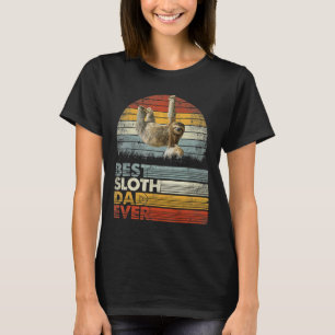 Retro beste luiaard papa ooit dieren 13957 t-shirt