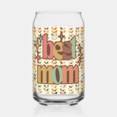 Retro Beste Mam Blikvorm Glas (Voorkant)