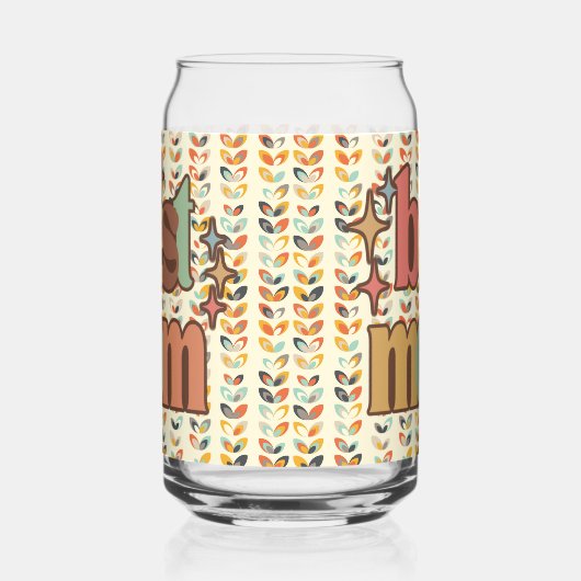 Retro Beste Mam Blikvorm Glas (Links)