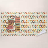  Retro Beste Mam Strandlaken (Voorkant)