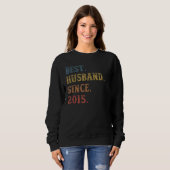 Retro Beste man sinds 2015 7th Wedding Anivers Trui (Voorkant volledig)