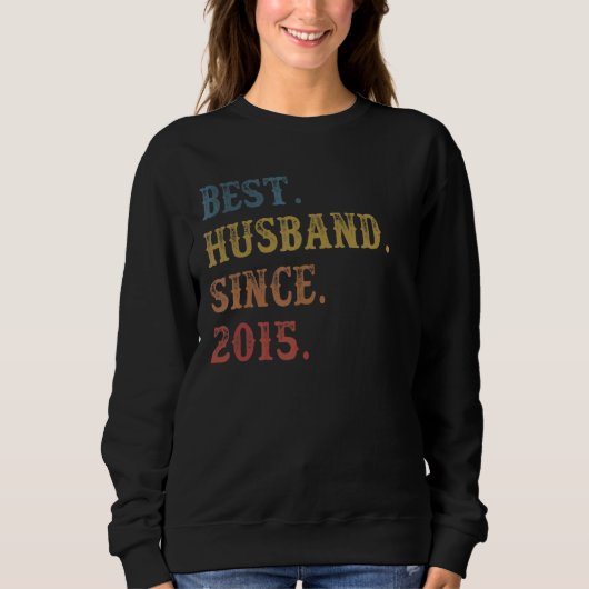 Retro Beste man sinds 2015 7th Wedding Anivers Trui (Voorkant)