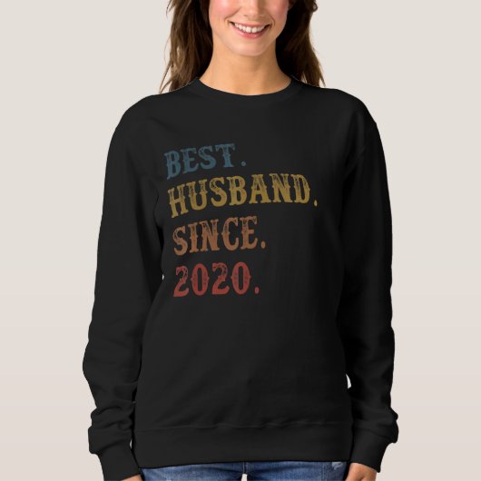 Retro Beste man sinds 2020 2e bruiloftsanimatie Trui (Voorkant)