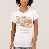 Retro Beste Meisje's Weekend Ever 70s Bachelorette T-shirt (Voorkant)