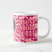 Retro beste moeder ooit gepersonaliseerde foto Moe Grote Koffiekop (Rechts)