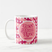 Retro beste moeder ooit gepersonaliseerde foto Moe Koffiemok (Links)