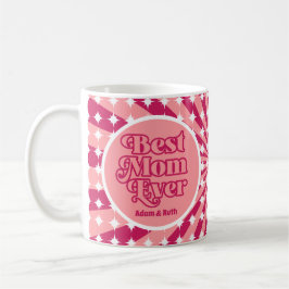 Retro beste moeder ooit gepersonaliseerde foto Moe Koffiemok