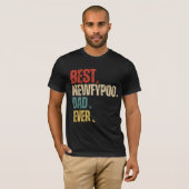 Retro  Beste Newypoo Papa Ooit Grunge Grappig T-shirt (Voorkant volledig)