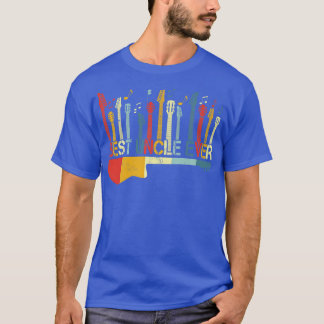 Retro  Beste oom Ever Guitar Lover Guitari T-shirt