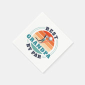 Retro Beste Opa Door Par Vaderdag Servet (Hoek)