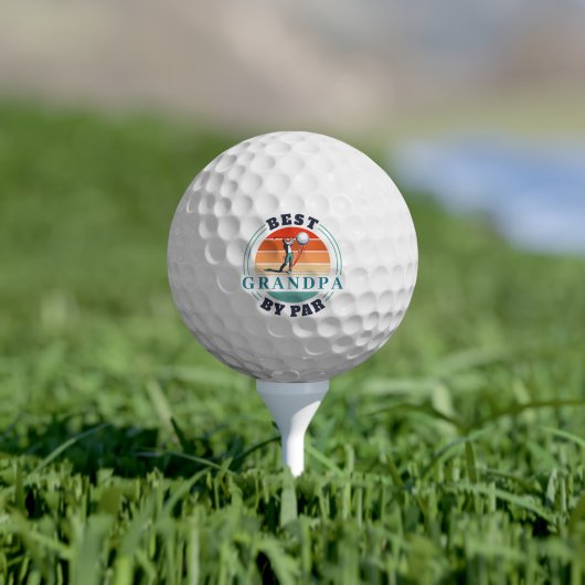 Retro Beste opa, op de dag van de Aangepaste groot Golfballen