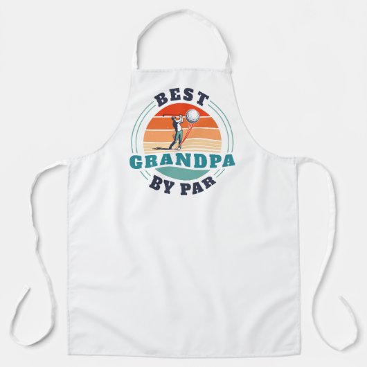 Retro Beste opa op de dag van de Aangepaste vaders Schort (Voorkant)