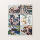 Retro Beste Papa Ooit Aangepaste Foto Collage Legpuzzel (Verticaal)