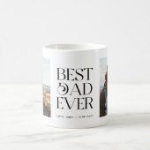 Retro beste papa ooit foto koffie Mok (Center)