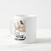 Retro Beste Papa ooit Foto Koffiemok (Voorkant links)