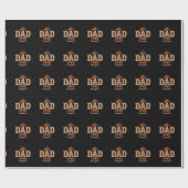 Retro Beste Papa Ooit Inpakpapier (Vlak)