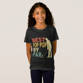 Retro beste Pop Pop door Par Golf vaders Da T-shirt (Voorkant volledig)