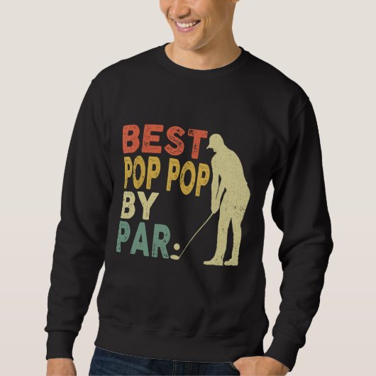 Retro beste Pop Pop door Par Golf vaders Da Trui (Voorkant)