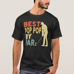 Retro  beste Pop Pop van Par Golf Vader T-shirt
