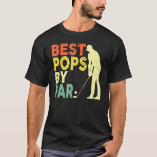 Retro  beste Poppen met Par Golf Vaderdag F T-shirt