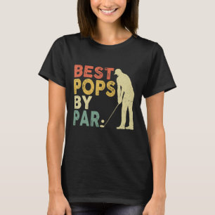 Retro beste Poppen met Par Golf Vaderdag F T-shirt
