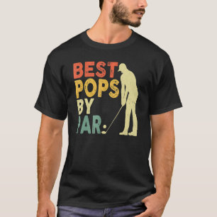 Retro beste Poppen met Par Golf Vaderdag F T-shirt