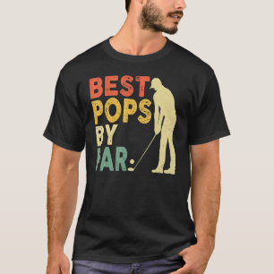 Retro beste Poppen met Par Golf Vaderdag F T-shirt