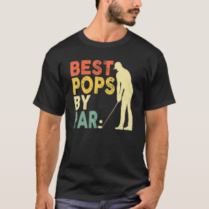 Retro beste Poppen met Par Golf Vaderdag F T-shirt