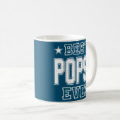 Retro  Beste Popsy ooit Funny Fathers Day Koffiemok (Voorkant rechts)