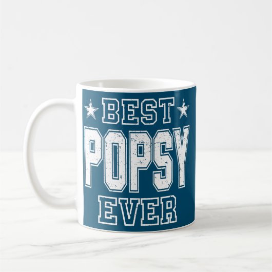 Retro  Beste Popsy ooit Funny Fathers Day Koffiemok (Links)