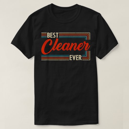 retro beste reiniger ooit werelden grootste CL T-shirt (Design voorkant)