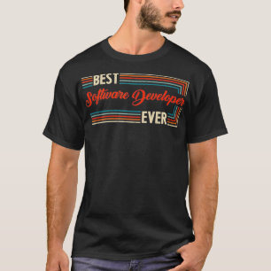  retro beste softwareontwikkelaar ooit werelden t-shirt