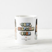 Retro beste stiefmoeder ooit 2 foto koffiemok (Center)