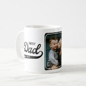 Retro beste vader ooit foto koffiemok (Voorkant links)