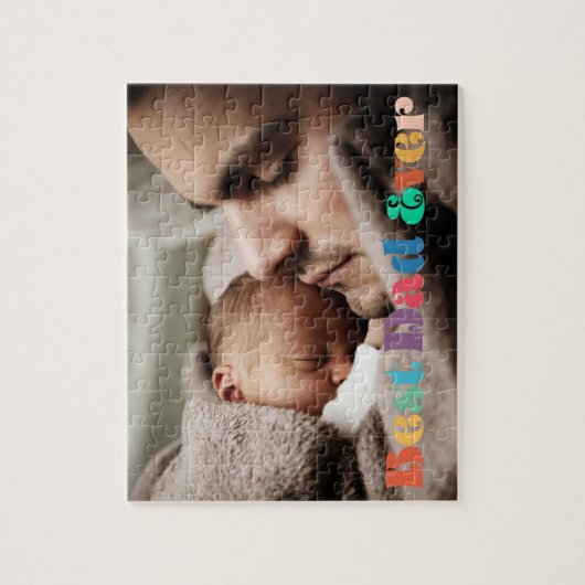 Retro  Beste vader ooit Vaderdag Legpuzzel (Verticaal)