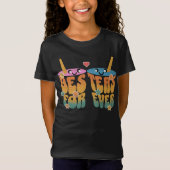 Retro Besteas Forever Bestie Tea Pun Schattigee Vr T-shirt (Voorkant)