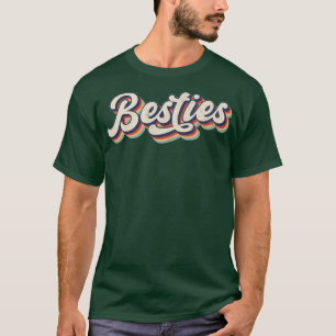 Retro Besties Beste Vriend Bijpassend Gift T-shirt