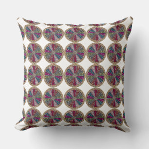 Retro betegelde paisley omkeerbaar decoratief kuss kussen