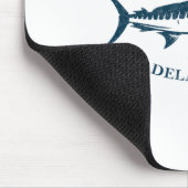 Retro Bethany Beach Delaware Vissen Boati Muismat (Hoek)