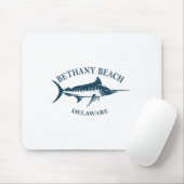 Retro Bethany Beach Delaware Vissen Boati Muismat (Met muis)