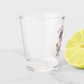 Retro Bevrijd Je Geest Shot Glas (Links)