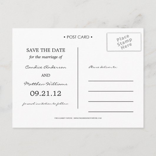 RETRO | BEWAREN VAN DE DATUM VAN AANKONDIGING (Achterkant)