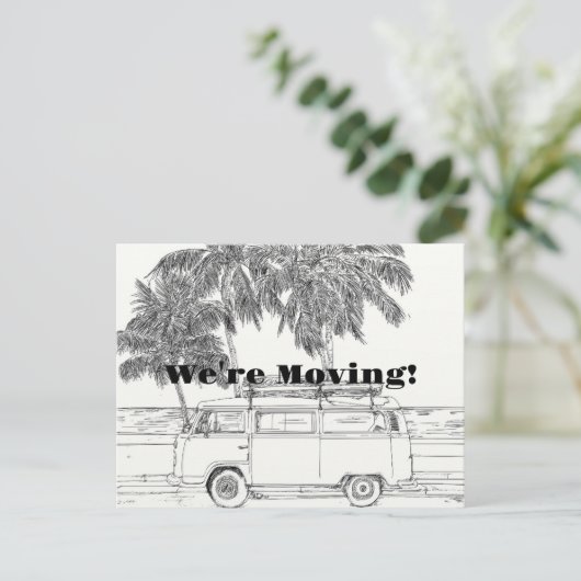 RETRO-BEWEGEND BRIEFKAART (Staand voorkant)