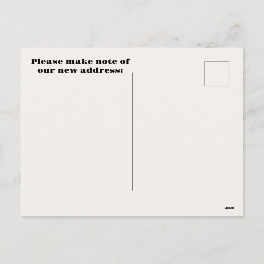 RETRO-BEWEGEND BRIEFKAART (Achterkant)