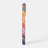Retro Bewolkte Horizon iPhone 16 Hoesje (Rechterkant)