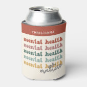 Retro bewustzijn Geestelijke Gezondheid Telt Blikjeskoeler (Blikje Voorkant)