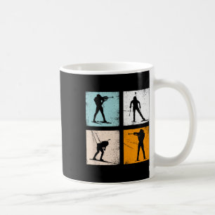 Retro Biathlon Wintersport Fans Mannen Vrouwen Kin Koffiemok