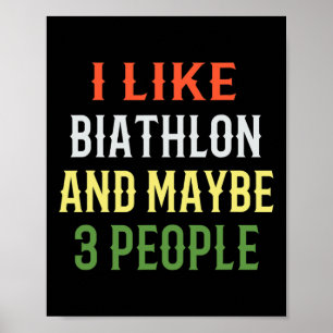 Retro biatlon ontwerp is als biatlon en misschien poster